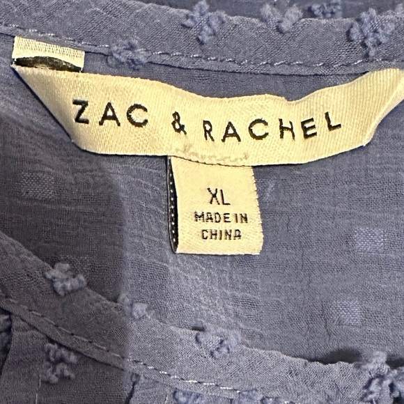 Zac and Rachel XLarge Shirt Flutter Sleeve , Office Wear, Business Casual, Cute - Picture 4 of 4